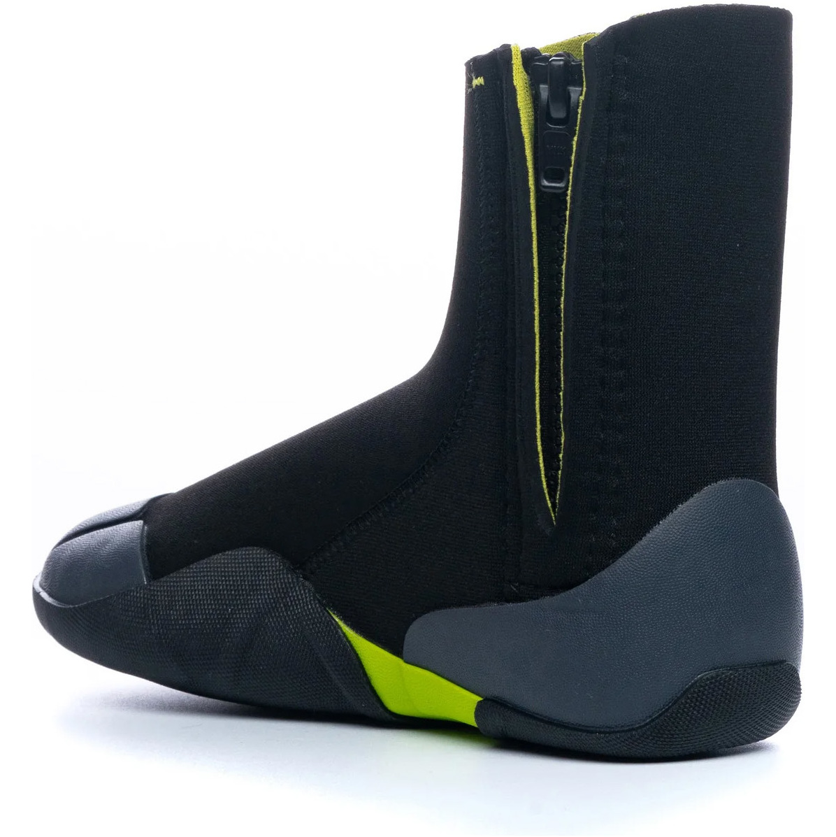 2026 C-Skins Junior Legend 5mm Zipped Round Toe Wetsuit Boots C-BOLE5JZ - Black / Flash Green / Charcoal